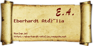 Eberhardt Atália névjegykártya